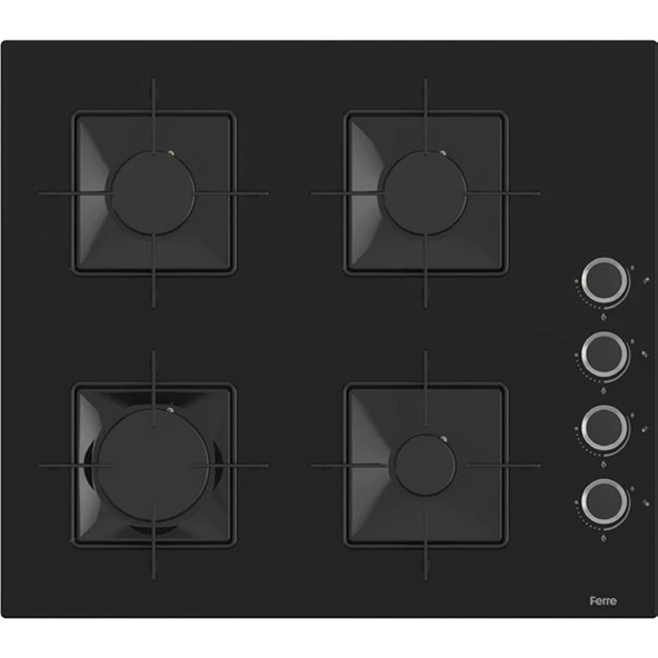 Ferre XE61CS-SS205-D086 Ankastre Set - Siyah - 3