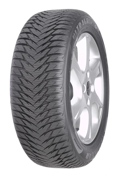 Goodyear 195/55R16 87H UltraGrip 8 Oto Kış Lastiği (Üretim Yılı:2024)