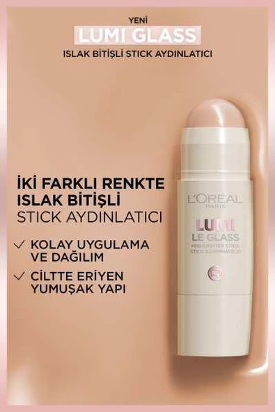 L'Oréal Paris Lumi Glass Islak Bitişli Stick Aydınlatıcı - 620 Glassy Pink Ballet - 4