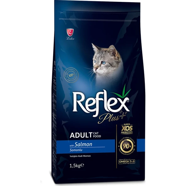 Reflex Plus Somon Balıklı Kedi Maması Adult Yetişkin Kedi Maması 1,5 Kg