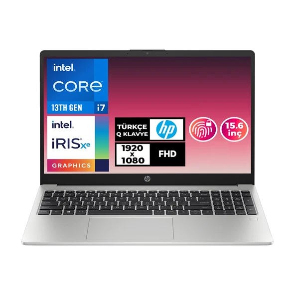 HP 250 G10 i7-1355U 8GB 512GB SSD 15.6" FHD Freedos Taşınabilir Bilgisayar 968L4ET