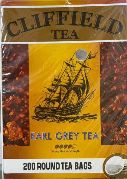 cliffield tea earl grey 200 round bags ürün görseli 1