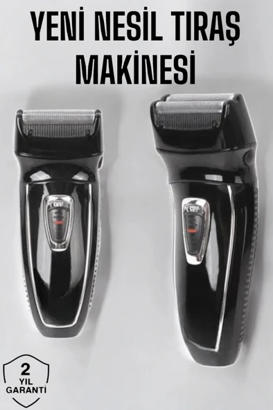 Şarjlı Paslanmaz Çelik Bıçaklı ve Kablosuz Saç Sakal Tıraş Makinesi ürün görseli 1
