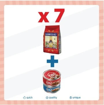 Mahmood Rıce 1121 Basmati Pirinç 900gr X7adet + Qu Ton Balığı 160 Gr(hediye) ürün görseli 1