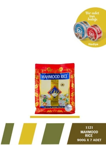 Mahmood Rıce 1121 Basmati Pirinç 900gr X7adet + Qu Ton Balığı 160 Gr(hediye) - Resim 2