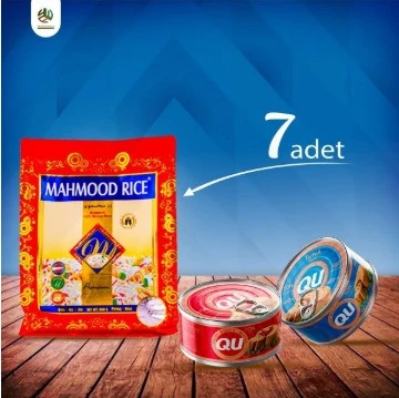 Mahmood Rıce 1121 Basmati Pirinç 900gr X7adet + Qu Ton Balığı 160 Gr(hediye) - Resim 3