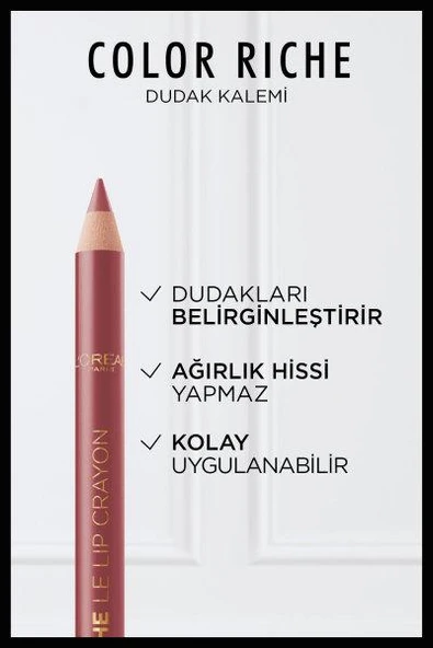L'Oréal Paris Color Riche Dudak Kalemi - 635 Worth It Medium - 3