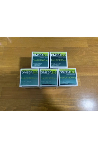 OmegaBig Fish Oil 1200 mg 30 kapsül 5 adet - 4
