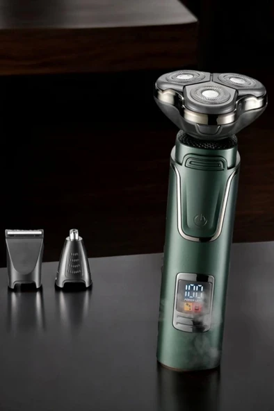 3 Başlıklı Profesyonel Saç ve Sakal Bakım Seti Vücut, Burun ve Kulak Tüy Alma - Resim 3