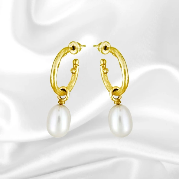 Altın İnci Küpe T016559