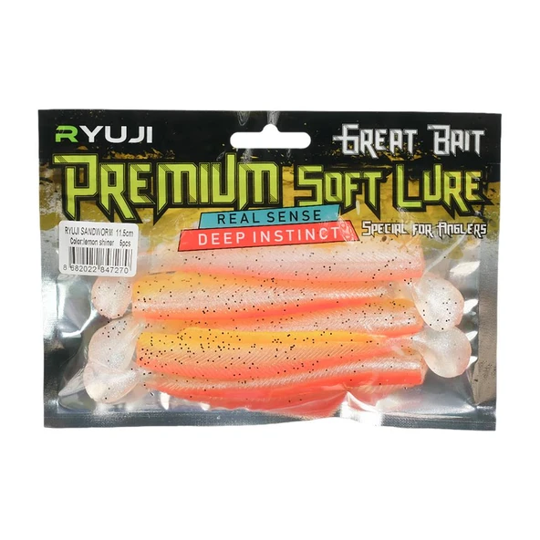 Ryuji Sandworm 11.5cm 12gr Silikon Yem (5 Adet - 5