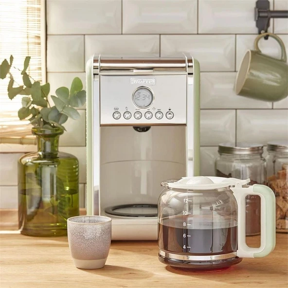 Ariete Vintage 1342/04 Yeşil Filtre Kahve Makinesi - Resim 5