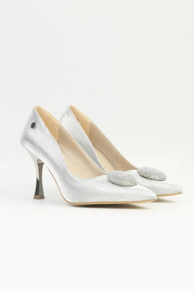 Pierre Cardin 54031 Kadın Abiye Taşlı Stiletto Ayakkabı - 2