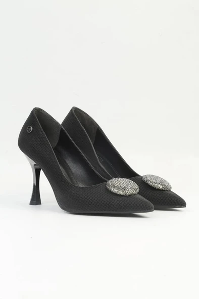 Pierre Cardin 54031 Kadın Abiye Taşlı Stiletto Ayakkabı - 6