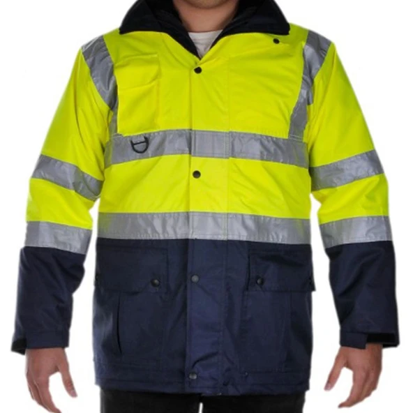 Pollyrain 5+1 Oxfort Parka Sarı/Lacivert  L ürün görseli