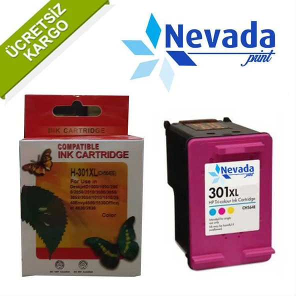 HP 301XL MUADİL KARTUŞ RENKLİ (CH564E) ÜCRETSİZ KARGO