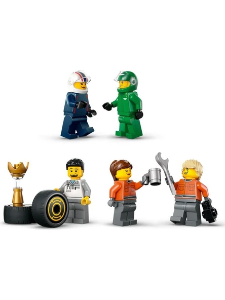 LEGO City RB20 ve AMR24 F1 Arabalı F1 Kamyonu 60445 - 9