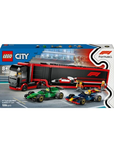 LEGO City RB20 ve AMR24 F1 Arabalı F1 Kamyonu 60445 - 3
