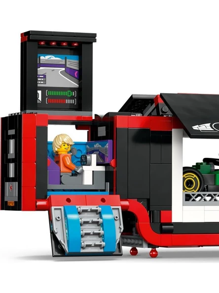 LEGO City RB20 ve AMR24 F1 Arabalı F1 Kamyonu 60445 - 8