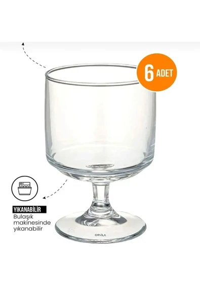 Magnolia Magnolya , Puding Ve Dondurma Kasesi 6'lı Mika Ayaklı ( Cam Değildir ) - 4