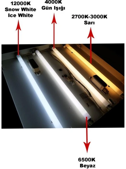 Osram (4 Adet) 18W 4000K (Günışığı) G13 Duylu Floresan Ampul - 5