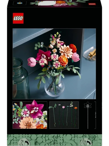 Lego Botanicals Pembe Çiçek Buketi 10342 - 4