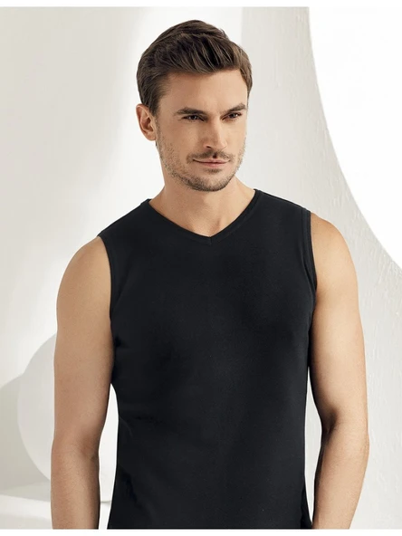 Şahinler ME032 Erkek Ribana Renkli V Yaka Spor Atlet SHN.ME032