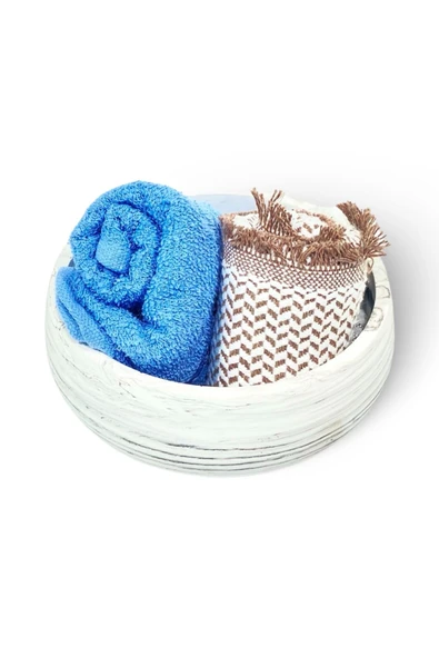 Göz Alıcı Mermer Dokulu Beton Banyo Aksesuar Seti (5 Parça) - 3