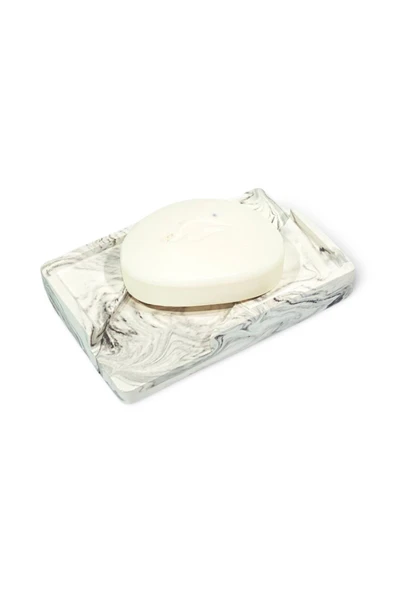 Göz Alıcı Mermer Dokulu Beton Banyo Aksesuar Seti (5 Parça) - 2