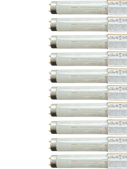Osram (10 Adet) 18W 4000K (Günışığı) G13 Duylu Floresan Ampul