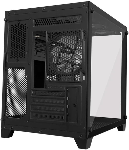 GAMEFORCE LIQUID Mini 6x120mm RGB Fanlı Kum.ve Kont.Oyuncu Bilgisayar Kasası - 7