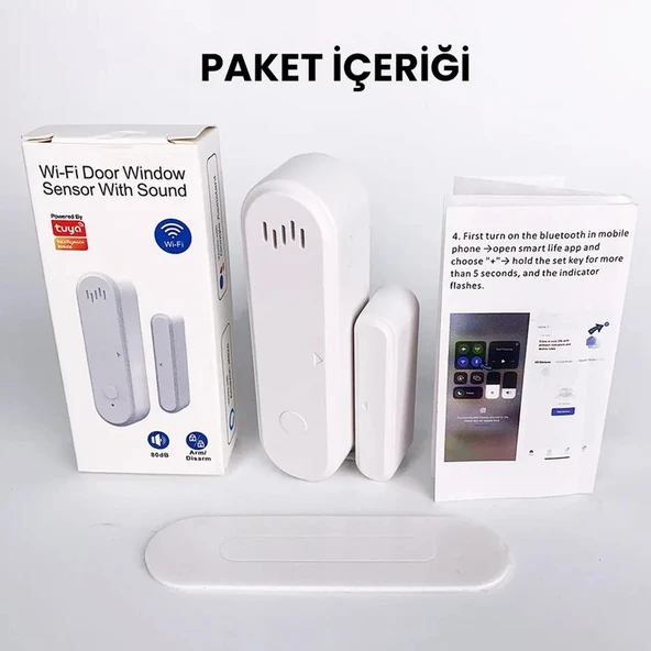 UpWay Wi-Fi Akıllı Yaşam Dedektörü Kapı Pencere Balkon Hırsız Güvenlik Alarmı - 9