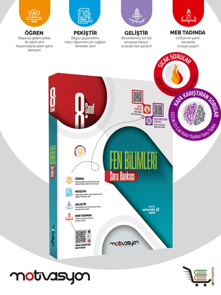 8. Sınıf Matematik-Türkçe-Fen Bilimleri-TC İnkilap Tarihi Soru Bankaları - Resim 4