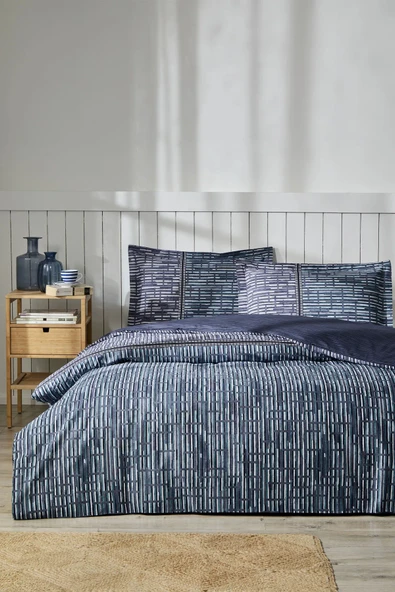 Özdilek Modra Çift Kişilik Lastikli Fitted Çarşaf Nevresim Takımı 0475