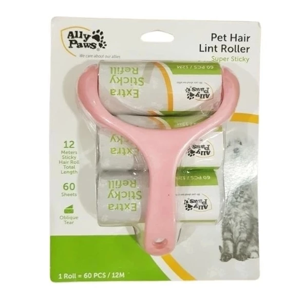 Ally Paws Kedi ve Köpek Tüy Toplama Rulosu 60 Yaprak - 2