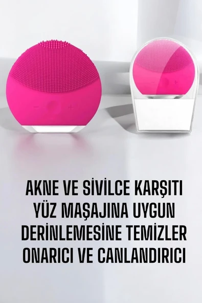 Yüz Temizleme Ve Masaj Aleti Tüm Cilt Tipleri İçin Uygun, Kan Dolaşımını Artıran - 3