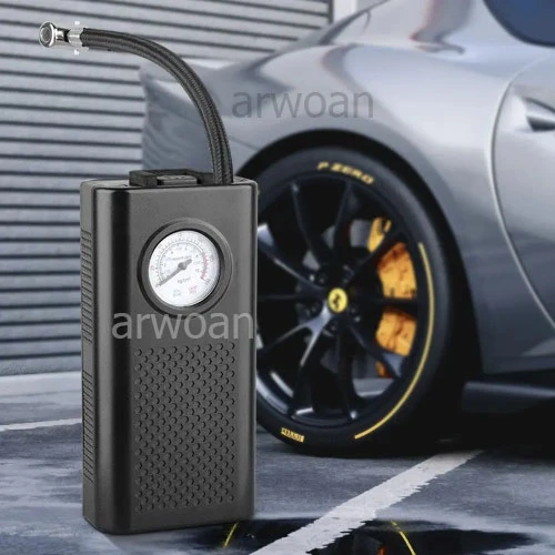 Elektrikli Hava Kompresörü USB Şarjlı Taşınabilir Bisiklet Pompası Çok Fonksiyonlu Elektrikli Lastik Pompası Motosiklet Oto Bisiklet için - 3