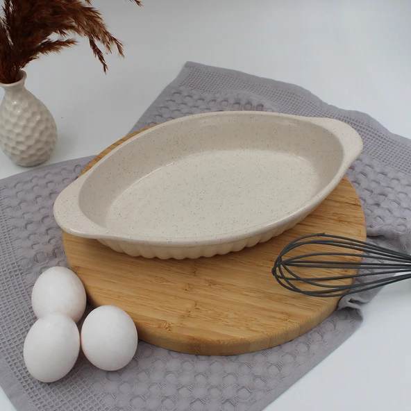 Arna Seramik  Fırın Kabı  Yanmaz Yapışmaz 33 Cm - 2