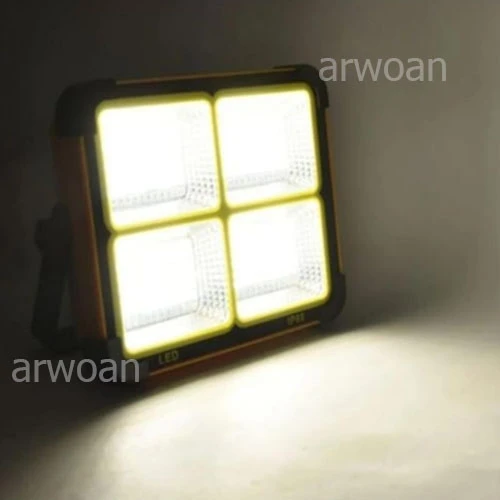 Portatif Solar LED Projektör Cata 200W Güneş Enerjili Seyyar LED Işık Taşınabilir Sokak Aydınlatması - 2