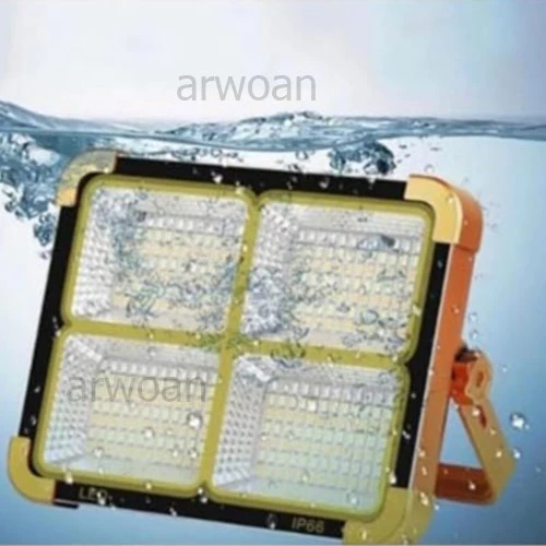 Portatif Solar LED Projektör Cata 200W Güneş Enerjili Seyyar LED Işık Taşınabilir Sokak Aydınlatması - 3