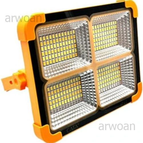 Portatif Solar LED Projektör Cata 200W Güneş Enerjili Seyyar LED Işık Taşınabilir Sokak Aydınlatması - 7