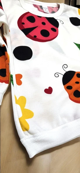 Uğur Böcekli Kız Bebek Pijama Takım - 7