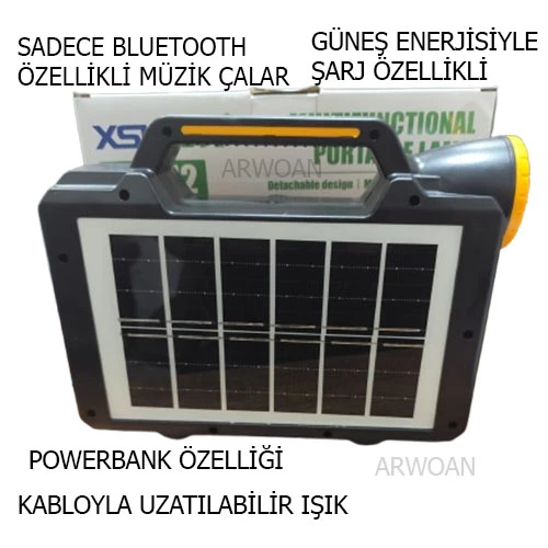 Arwoan kabloyla uzatılabilir fener sadece bluetooth'la çalışabilir ses bombası - 4