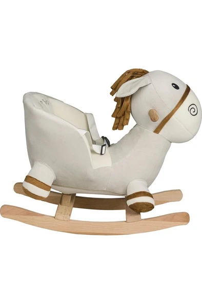 Nessiworld Nessiworld Safeline Bebe Peluş Ahşap Sallanır Oyuncak At