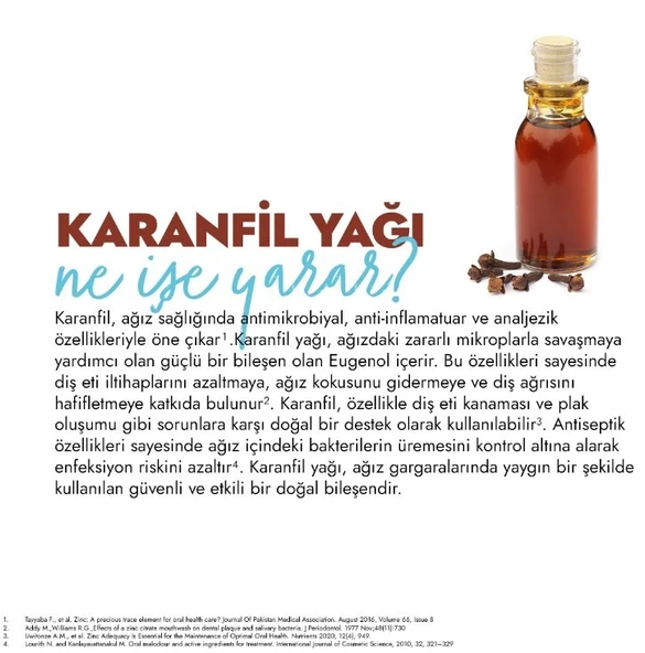 Glimo Daily Care Ağız Bakım Suyu Karanfil Bahçe Nanesi 250 ml - 4