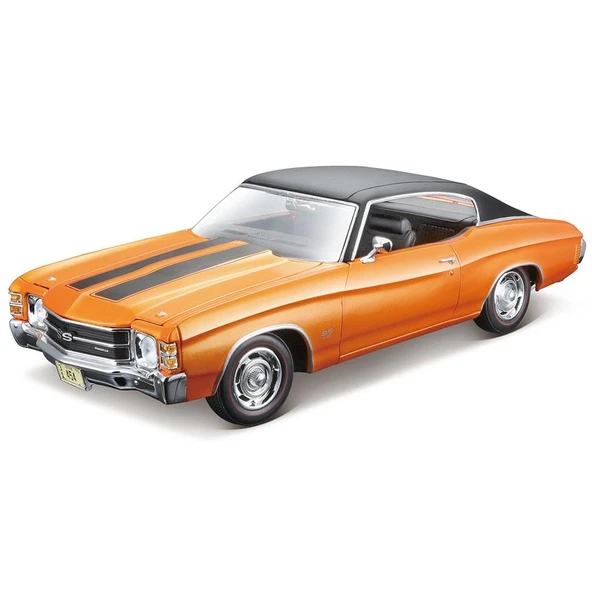 Maisto 1971 Chevrolet Chevelle SS 454 Sport 1:18 Turuncu Model Araba