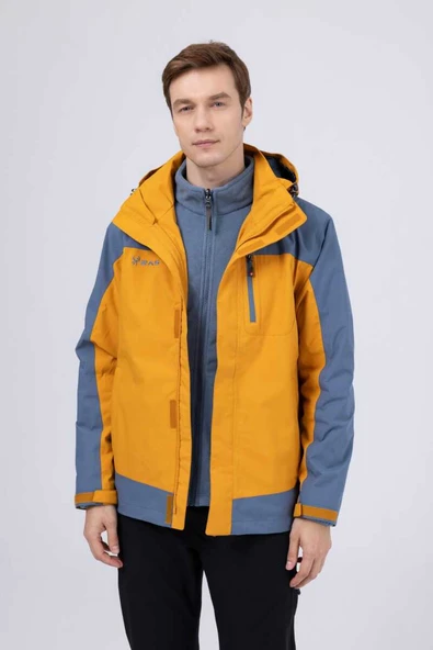 2AS ELBRUZ MAN 3 in 1 JACKET GOLD/ BLUE - Resim 6