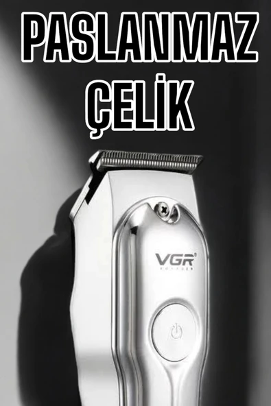 Tıraş Makinesi Güçlü Motor Şarjlı Uzun Pil Ömürlü - Resim 4