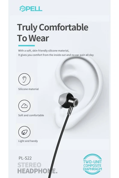 S22 Bluetooth 5.2 Sport Kulakiçi Kulaklık - Resim 3