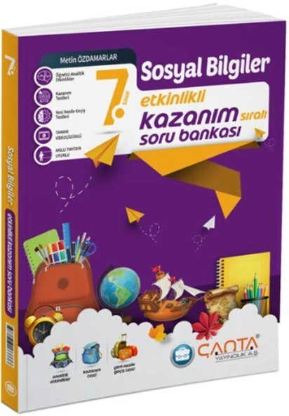 Çanta 7. Sınıf Sosyal Bilgiler Etkinlikli Kazanım Soru Bankası